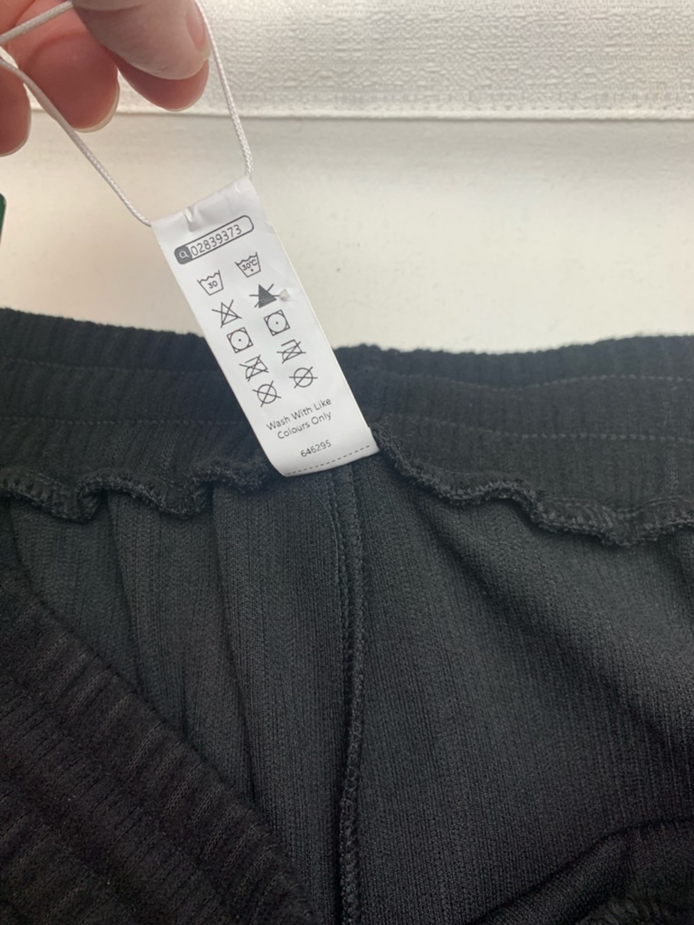 Halara size large new Black Wide-Leg Cargo Pants velour Ribbed casual relaxed - Picture 5 of 12